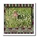 Bunny Rabbits in a Clover Patch, Happy Easter - 6x6 Iron On Heat Transfer For White Material