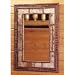 Adirondack Birch Wood Twig Mirror - Large Lodge Cabin Decor Wall Hanging Decorative Wooden Frame Mirror