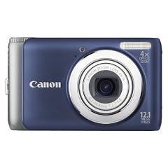 Canon PowerShot A3100 IS Digitalkamera (12 Megapixel, 4-fach opt. Zoom, 6,7 cm (2,7 Zoll) Display) blau