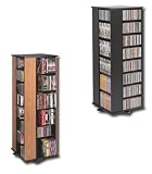 CD / DVD / VHS 832 Spinner Storage Rack for Media in Black Finish