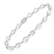 Bracelet With 10.45ctw Genuine Amethysts Made of White Gold. Total item weight 7.7g Length 7.5in