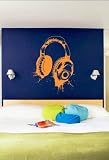 Vinyl Wall Decal Sticker Headphones Music Urban (B)