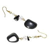 Dangle Earrings with Black Onyx beads