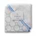 SwaddleDesigns Organic Washcloth Set - Pastel Blue Mod Circles on Ivory