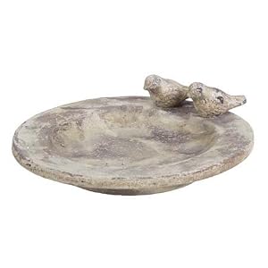 Pack of 2 Country Botanical Weathered Terracotta Birdfeeders 16 by 