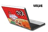 Apple Macbook 13 Skin Decal Sticker with E Shock impact protection - Vegas Red