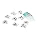 BeeSpring 10pcs 3D Spider with Rhinestones Nail Art Glitters DIY Decorations