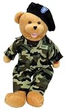 Chantilly Lane 19" American Hero Army Bear Sings "Army Goes Rolling Along"