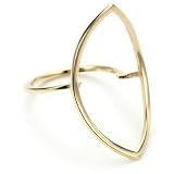 By Boe Open Oval Cocktail Ring 14k Gold-Plated ster