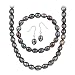 Sterling Silver Freshwater Cultured Peacock Pearl 3 piece Jewelry Set