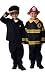 91016_60310_91011 Fireman with Helmet & Airline Pilot Career Halloween Dressup Play C...