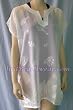 Cover Up-White Sheer with Burnout