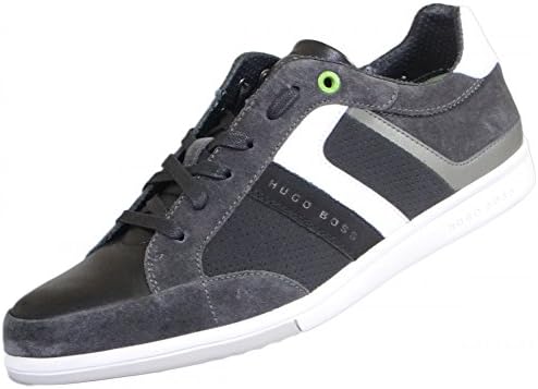 Hugo Boss Footwear Green Eldorado Black Leather/Suede Trainer 8