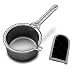 Wilton Armetale Grillware 16-Ounce Sauce Pot with Spout and Pot Handle Sleeve