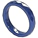 Blue Ceramic Ring by CERAMIC GESTALT® - 4mm Width. Faceted Design. (Avail. Sizes 5 to 14).