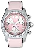 Corum Bubble XL Chronograph (Regular Strap) Women's Watch Pink Dial on Pink Strap Diamond Bezel 396-157-47-F168 FP30R