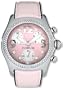 Corum 396-157-47-F168FP30R Bubble XL Pink Dial Leather Over Rubber Women's Chronograph Watch