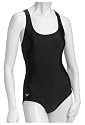 Speedo Women's Crossback with Soft Cups Swimsuit, Black, Size 10
