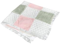 Textured Sherpa Patchwork - Pink / White / Sage