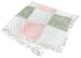 Textured Sherpa Patchwork - Pink / White / Sage