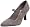 Grey Heather Suede and Calf Smooth Trim