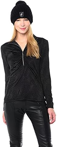 Sno Skins Women's Cellophone & Foil Print Zip Neck MILKYWAY M