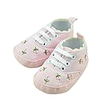 （ワボーズ） Waboats 赤ちゃん ファーストシューズ 可愛い 花柄 ベビー シューズ 柔らかい靴底　 滑り防ぐ ズックシューズ 上履き　子供 靴　子供用歩行靴　出産お祝い ピンク 13
