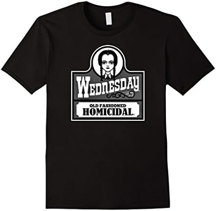 Men's Wednesday Old Fashion Tee Small Black