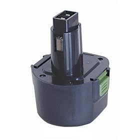 TopCell DW-9614 9.6-Volt 1.4 Amp Hour NiCad Pod Style Replacement Battery for DeWalt and Black and Decker Tools