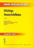 Produkt-Bild: Wichtige Steuerrichtlinien