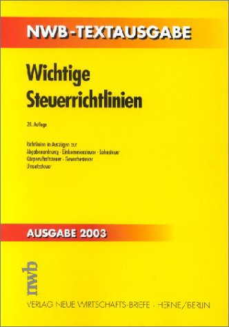 Produkt-Bild: Wichtige Steuerrichtlinien