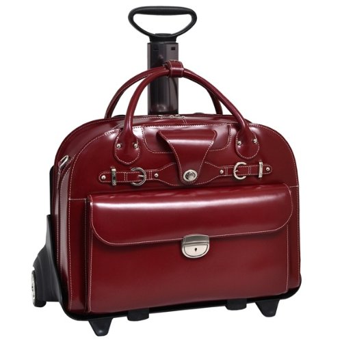 McKleinUSA ROSEVILLE 96646 Red Leather Ladies' Briefcase On Sale