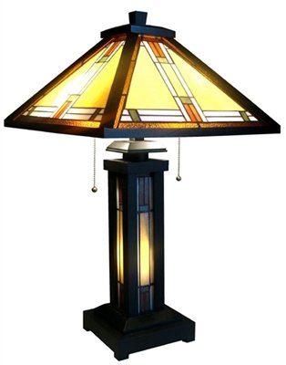 Mission Double Lit Table Lamp 15