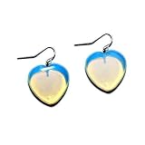 Opalite Heart Shape Dangle Earrings