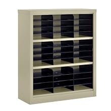 Sandusky Lee BQD2-07 Putty Steel Powder coat Snapit Literature Organizer, 42" Height x 34-1/2" Width x 13" Depth