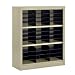 Sandusky Lee BQD2-07 Putty Steel Powder coat Snapit Literature Organizer, 42" Height x 34-1/2" Width x 13" Depth