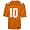Adidas Tennessee Volunteers #10 Orange Replica Football Jersey