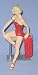 Marilyn Monroe Hallmark Collector's Series Keepsake Ornament 1999 - Red Bathing Suit