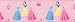 Pink Disney Princesses Wall Border Girls Room Decor Wallpaper