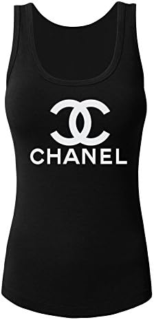 Shellxd Chanel Logo Women's Sleeveless Tank Top T-shirt