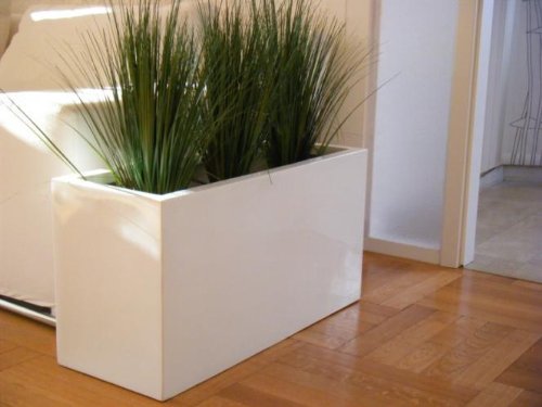 Pflanztrog Hochglanz aus Fiberglas,