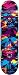 Speed Demons Skull Tone Complete Skateboard, 7.7-Inch