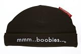 41YBTZfxptL. SL160  Babygags Mmm Boobies Beanie Cap in Black 0 6 Months