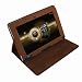 Housse Navitech en cuir matte marron avec stand de positionnement ajustable pour l'Acer Aspire ICONIA TAB W500 & W501 10.1 inch Wireless, Bluetooth, Windows 7 Home Premium 32-bit
