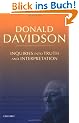 Inquiries into Truth and Interpretation: Philosophical Essays (Philosophical Essays of Donald Davidson)