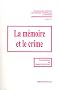 La m�moire et le crime
