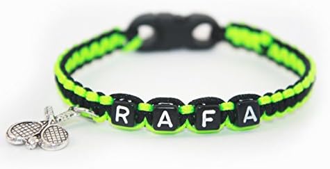 Rafa Nadal Cord Bracelet, Vamos Rafa, Choose your Size, Tennis Souvenir Accessory, Sports bracelet wristband, Personalized, Customized, Gift For Him Her, Cord bracelet