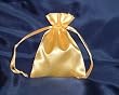 Satin Wedding Favor Bags/Pouches - 3"x4" - Gold (10 Bags)