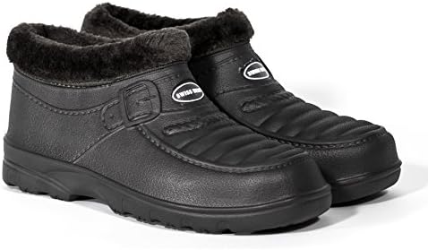 Swiss Wear Fur Insulated Water Repellent Boots-Limited Edition (12, Black)