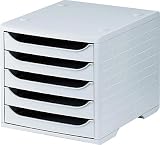 Zoom Produkt-Bild: 5 Star 275-8427.885 B&uuml;roboxen 270x340x255 mm grau/grau Kunststoff